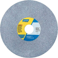 Norton - 8" Diam x 1-1/4" Hole x 3/4" Thick, J Hardness, 46 Grit Surface Grinding Wheel - Ceramic, Type 1, Coarse Grade, 3,600 Max RPM - Makers Industrial Supply