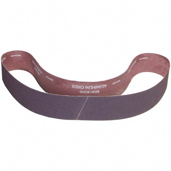 Norton - 3" Wide x 48" OAL, 80 Grit, Aluminum Oxide Abrasive Belt - Aluminum Oxide, Coated, X Weighted Cloth Backing - Makers Industrial Supply