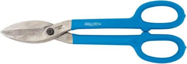 Channellock - 3" Length of Cut, Straight Pattern Tinner's Snip - 12.6" OAL, Dipped Vinyl Handle, High Carbon Steel Blade - Makers Industrial Supply