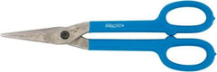 Channellock - 1-3/4" Length of Cut, Straight Pattern Tinner's Snip - 8.3" OAL, Dipped Vinyl Handle, High Carbon Steel Blade - Makers Industrial Supply