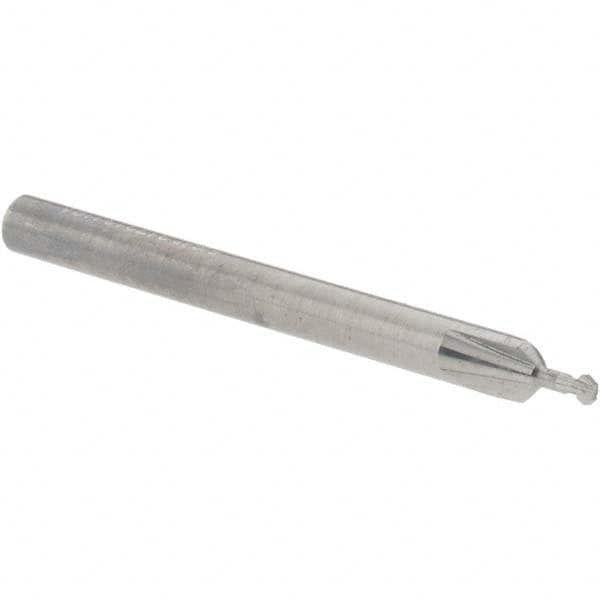 Accupro - 5/64° 5/64" Cut Diam, 0.039" Cut Width, 1/8" Shank, Solid Carbide Double-Angle Cutter - Makers Industrial Supply