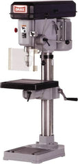 Dake - 14-1/8" Swing, Step Pulley Drill Press - 9 Speed, 1/2 hp, Single Phase - Makers Industrial Supply