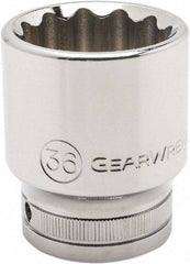 GearWrench - 3/4" Drive, Standard Hand Socket - 12 Points, 2.76" OAL, Alloy Steel, Chrome Finish - Makers Industrial Supply