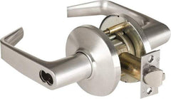 Stanley - Grade 1 Classroom Lever Lockset - 2-3/4" Back Set, Zinc, Satin Chrome Finish - Makers Industrial Supply