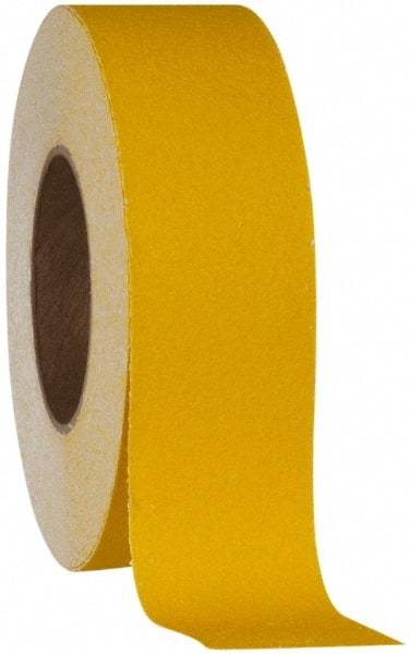 NMC - Yellow Solid Color Anti-Slip Vinyl Tape - 2" Wide x 60' Long x 0.02" Thick, General Traffic - Makers Industrial Supply