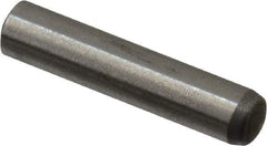 Made in USA - 2.5mm Diam x 12.5mm Pin Length 416 Stainless Steel Precision Dowel Pin - C 36-42 Hardness, 1 Beveled & 1 Rounded End - Makers Industrial Supply