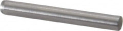 Made in USA - 3mm Diam x 24mm Pin Length 416 Stainless Steel Precision Dowel Pin - C 36-42 Hardness, 1 Beveled & 1 Rounded End - Makers Industrial Supply