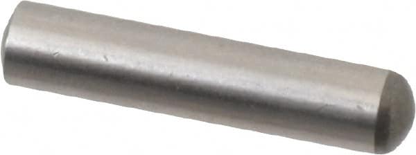 Made in USA - 5mm Diam x 24mm Pin Length 416 Stainless Steel Precision Dowel Pin - C 36-42 Hardness, 1 Beveled & 1 Rounded End - Makers Industrial Supply