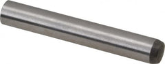 Made in USA - 6mm Diam x 40mm Pin Length 416 Stainless Steel Precision Dowel Pin - C 36-42 Hardness, 1 Beveled & 1 Rounded End - Makers Industrial Supply