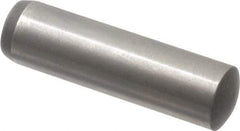 Made in USA - 8mm Diam x 30mm Pin Length 416 Stainless Steel Precision Dowel Pin - C 36-42 Hardness, 1 Beveled & 1 Rounded End - Makers Industrial Supply