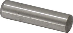 Made in USA - 10mm Diam x 40mm Pin Length 416 Stainless Steel Precision Dowel Pin - C 36-42 Hardness, 1 Beveled & 1 Rounded End - Makers Industrial Supply