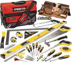 Proto - 30 Piece Contractors Tool Set - Comes in Soft Sided Bag - Makers Industrial Supply