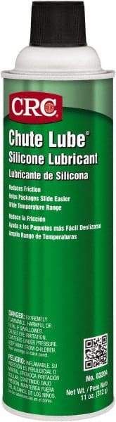 CRC - 20 oz Aerosol Nondrying Film/Silicone Penetrant/Lubricant - Clear & White, -40°F to 400°F, Food Grade - Makers Industrial Supply