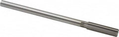 Made in USA - 0.525" High Speed Steel 6 Flute Chucking Reamer - Straight Flute, 0.4355" Straight Shank, 2" Flute Length, 8" OAL - Makers Industrial Supply