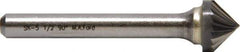 M.A. Ford - 3mm Cut Diam, 3mm Shank Diam, 90° Angle Tool Head Single Cut Burr - Carbide, Point End, 1.6mm LOC, 38mm OAL - Makers Industrial Supply