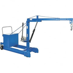 Vestil - 500 Lb Load Capacity, Steel Counter Balanced Floor Crane - 5' 17/64" Span - Makers Industrial Supply