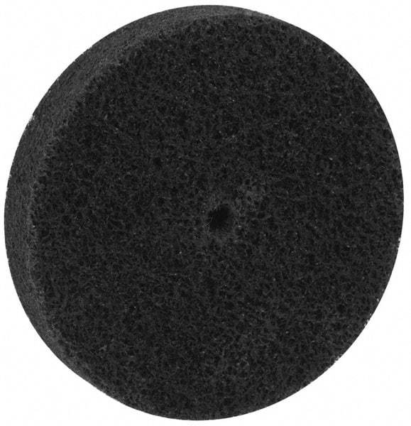 Brite Star - 3" Diam, 1/2" Face Width, 1/4" Center Hole, Fine Grade, Aluminum Oxide Deburring Wheel - Unitized, Medium Density 5 Grade, 15,100 RPM - Makers Industrial Supply