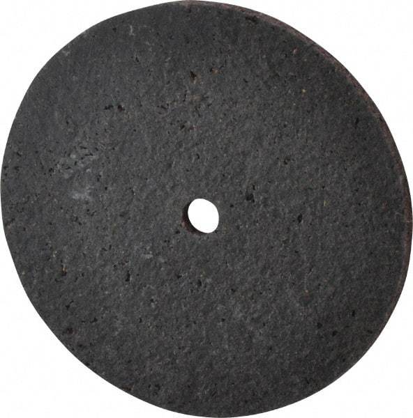 Brite Star - 3" Diam, 1/8" Face Width, 1/4" Center Hole, Medium Grade, Aluminum Oxide Deburring Wheel - Unitized, Hard Density 7 Grade, 15,100 RPM - Makers Industrial Supply