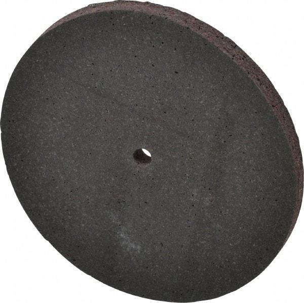 Brite Star - 4" Diam, 1/4" Face Width, 1/4" Center Hole, Medium Grade, Aluminum Oxide Deburring Wheel - Unitized, Hard Density 7 Grade, 12,100 RPM - Makers Industrial Supply