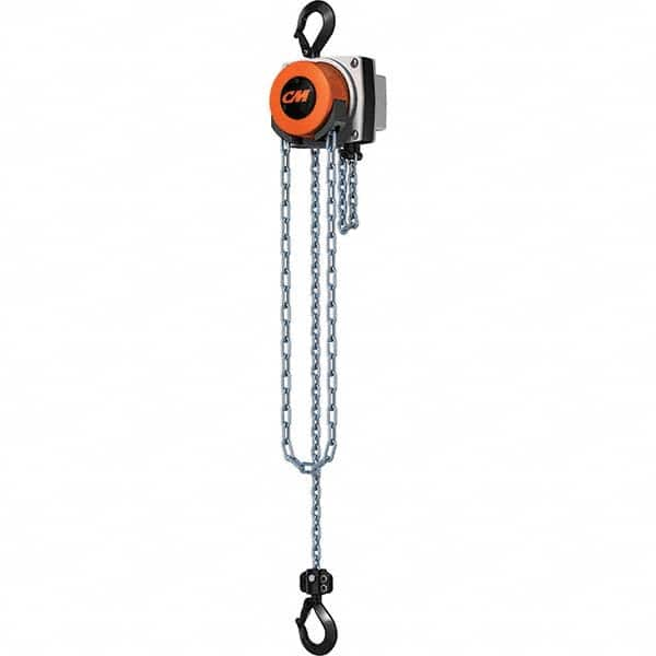 CM - 1,000 Lb Capacity, 10' Lift Height, Chain Manual Hoist - Makers Industrial Supply