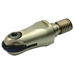 Iscar - 1" Cut Diam, 71mm OAL, Indexable Ball Nose End Mill - 46mm Head Length, M16 Modular Connection, HCM-M Toolholder, HBF-QF, HBR-QF, HCD-QF, HCR Insert - Makers Industrial Supply