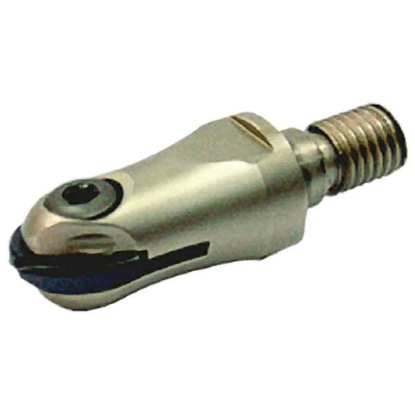 Iscar - 20mm Cut Diam, 59mm OAL, Indexable Ball Nose End Mill - 37mm Head Length, M12 Modular Connection, HCM-M Toolholder, HBF-QF, HBR-QF, HCD-QF, HCR Insert - Makers Industrial Supply