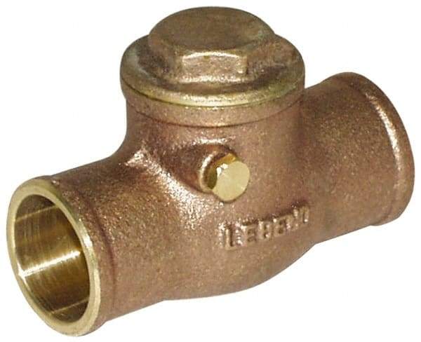 Legend Valve - 3/4" Cast Brass Check Valve - Service Check Valve, Sweat, 200 WOG - Makers Industrial Supply