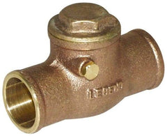 Legend Valve - 3/4" Cast Brass Check Valve - Service Check Valve, Sweat, 200 WOG - Makers Industrial Supply