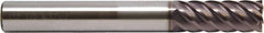 M.A. Ford - 8mm, 6 Flute, Single End, Solid Carbide, 1mm Corner Radius End Mill - 100mm OAL, 45° Helix, Right Hand Flute, 20mm LOC, Right Hand Cut - Makers Industrial Supply