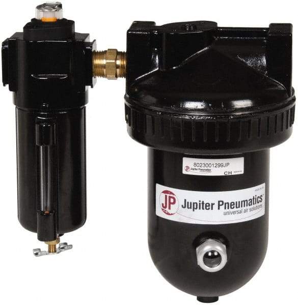 PRO-SOURCE - 15 CFM at 100 psi Inlet, 2 Stage Desiccant Dryer - 1/2" NPT Inlet/Outlet x 9" Long x 5-1/2" Wide x 9" High - Makers Industrial Supply