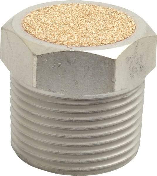 PRO-SOURCE - 1 Male NPT, 1-5/16" Hex, 1-5/16" OAL, Breather Vent - 150 Max psi, Bronze - Makers Industrial Supply