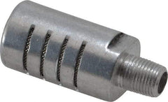 PRO-SOURCE - 1/8 Male NPT, 5/8" Hex, 1-7/8" OAL, Muffler - 300 Max psi, 20 CFM, Aluminum - Makers Industrial Supply