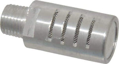 PRO-SOURCE - 1/4 Male NPT, 5/8" Hex, 1-7/8" OAL, Muffler - 300 Max psi, 30 CFM, Aluminum - Makers Industrial Supply