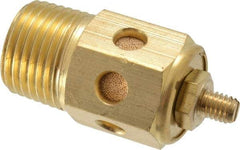 PRO-SOURCE - 1/2 Male NPT, 7/8" Hex, 2" OAL, Speed Control Muffler - 300 Max psi, 60 CFM, Brass - Makers Industrial Supply