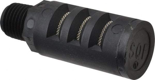 PRO-SOURCE - 1/4 Male NPT, 5/8" Hex, 2-15/64" OAL, Muffler - 150 Max psi, Glass Filled Nylon - Makers Industrial Supply