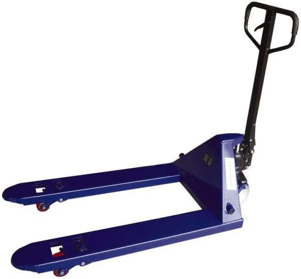 Value Collection - 5,500 Lb Capacity, 7-1/2" Lift Economy Pallet Truck - 3" Min Lift Height, 42" Fork Length x 27" Fork Width, 27" Overall Width - Makers Industrial Supply