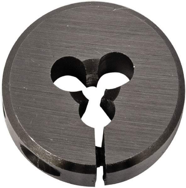 Union Butterfield - #10-24 UNC Thread, 13/16" Outside Diam Chromium Steel Round Die - 1/4" Thick, Right Hand Thread, Series 2010, Adjustable - Exact Industrial Supply