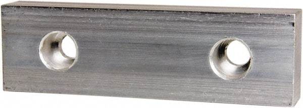 Gibraltar - 8" Wide x 2-1/2" High x 1-1/4" Thick, Flat/No Step Vise Jaw - Soft, Aluminum, Fixed Jaw, Compatible with 8" Vises - Makers Industrial Supply