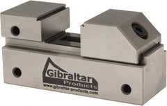 Gibraltar - 1" Jaw Width, 13/16" Jaw Opening Capacity, 3/8" Jaw Height, Toolmaker's Vise - Flat Jaw, 0.0001" Parallelism, 0.0001" Squareness, 2.55" OAL x 1-3/16" OAH - Makers Industrial Supply