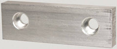 Gibraltar - 6" Wide x 2" High x 3/4" Thick, Flat/No Step Vise Jaw - Soft, Aluminum, Fixed Jaw, Compatible with 6" Vises - Makers Industrial Supply