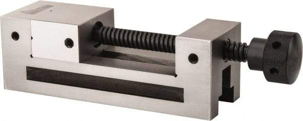 Gibraltar - 2-1/2" Jaw Width, 3" Jaw Opening Capacity, 1-1/4" Jaw Height, Toolmaker's Vise - Flat Jaw, 0.0002" Parallelism, 0.0003" Squareness, 7.4" OAL x 2-1/2" OAH - Makers Industrial Supply