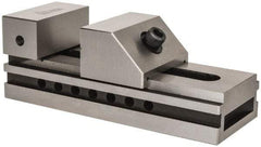 Gibraltar - 3-1/2" Jaw Width, 5" Jaw Opening Capacity, 1-3/4" Jaw Height, Toolmaker's Vise - Flat Jaw, 0.0002" Parallelism, 0.0003" Squareness, 9-1/4" OAL x 3-11/32" OAH - Makers Industrial Supply