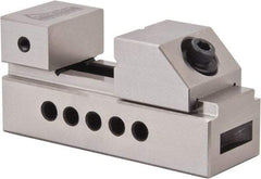 Gibraltar - 1-27/64" Jaw Width, 1-1/2" Jaw Opening Capacity, 0.91" Jaw Height, Toolmaker's Vise - Flat Jaw, 0.003" Parallelism, 0.005" Squareness, 100mm OAL x 1.89" OAH - Makers Industrial Supply