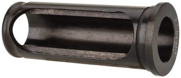 Interstate - 7/8" ID, 1-1/4" OD, 3-1/4" Length Under Head, Type C Lathe Tool Holder Bushing - 3/16" Head Thickness, 2-7/8" Slot Length - Exact Industrial Supply