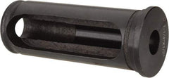 Interstate - 1/2" ID, 1-1/4" OD, 3-1/4" Length Under Head, Type C Lathe Tool Holder Bushing - 3/16" Head Thickness, 2-7/8" Slot Length - Exact Industrial Supply