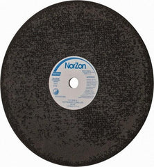 Norton - 16" Zirconia Alumina Cutoff Wheel - 5/32" Thick, 1" Arbor, 3,820 Max RPM, Use with Stationary Grinders - Makers Industrial Supply