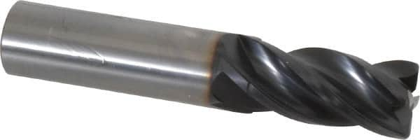 OSG - 3/4", 4 Flute, Single End, Solid Carbide, 0.06" Corner Radius End Mill - 4" OAL, Right Hand Flute, 1-1/2" LOC, Right Hand Cut - Makers Industrial Supply