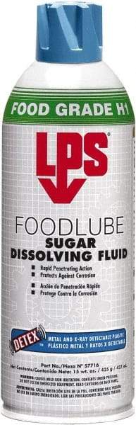 LPS - 15 oz Aerosol Spray Lubricant - Clear, 41°F to 203°F, Food Grade - Makers Industrial Supply