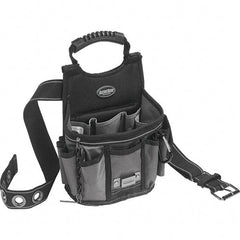 Bucket Boss - 13 Pocket General Purpose Holster - Ballistic Polyester, Black & Gray - Makers Industrial Supply