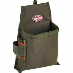 Bucket Boss - 1 Pocket General Purpose Holster - Polyester, Brown & Green - Makers Industrial Supply